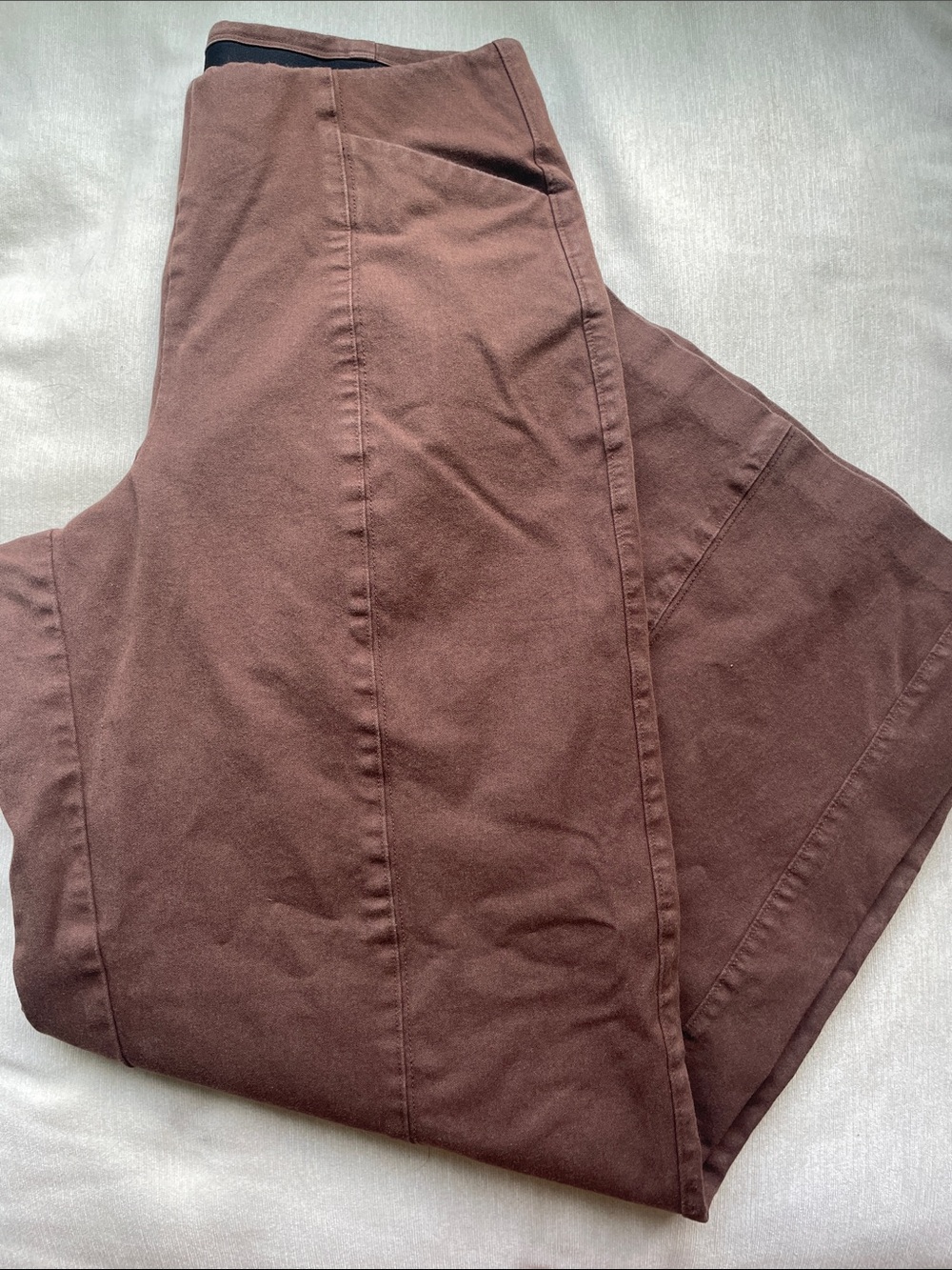 Women’s High Rise Wide Leg Pixie Pants Chocolate Brown